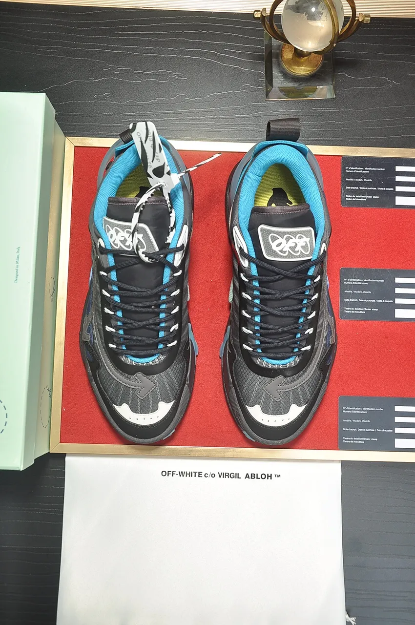 Men's men's shoes💰660💶【off-white】👫 Original one-to-one replica, high-end quality🥳The latest model has not been listed on the official website yet, the top version. Fabric: Imported open-edge beaded laminated leather Lining: Imported breathable mesh Outsole: New material imported TPU combination sole Male 38-44 (customized at 45)